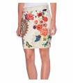 Mini skirt print ethnic floral 101 idees 620Y