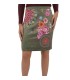 Mini falda antelina estampada floral etnica 101 idées 0360W estilo desigual