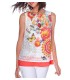 boho chic T-shirt top summer floral ethnic 101 idées 1653Y clothes