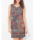 acheter robe tunique suedine ethnique fleurie 101 idées 380P