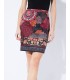 Mini falda antelina estampada floral etnica 101 idées 3131Z ropa fashion