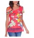 boho chic camiseta encaje verano floral etnica 101 idées 438P ropa fashion