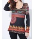boho chic camiseta top invierno floral etnica 101 idées 2149Z ropa fashion
