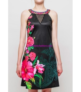 vestido tunica encaje verano floral 101 idées 865K ropa fashion de mujer